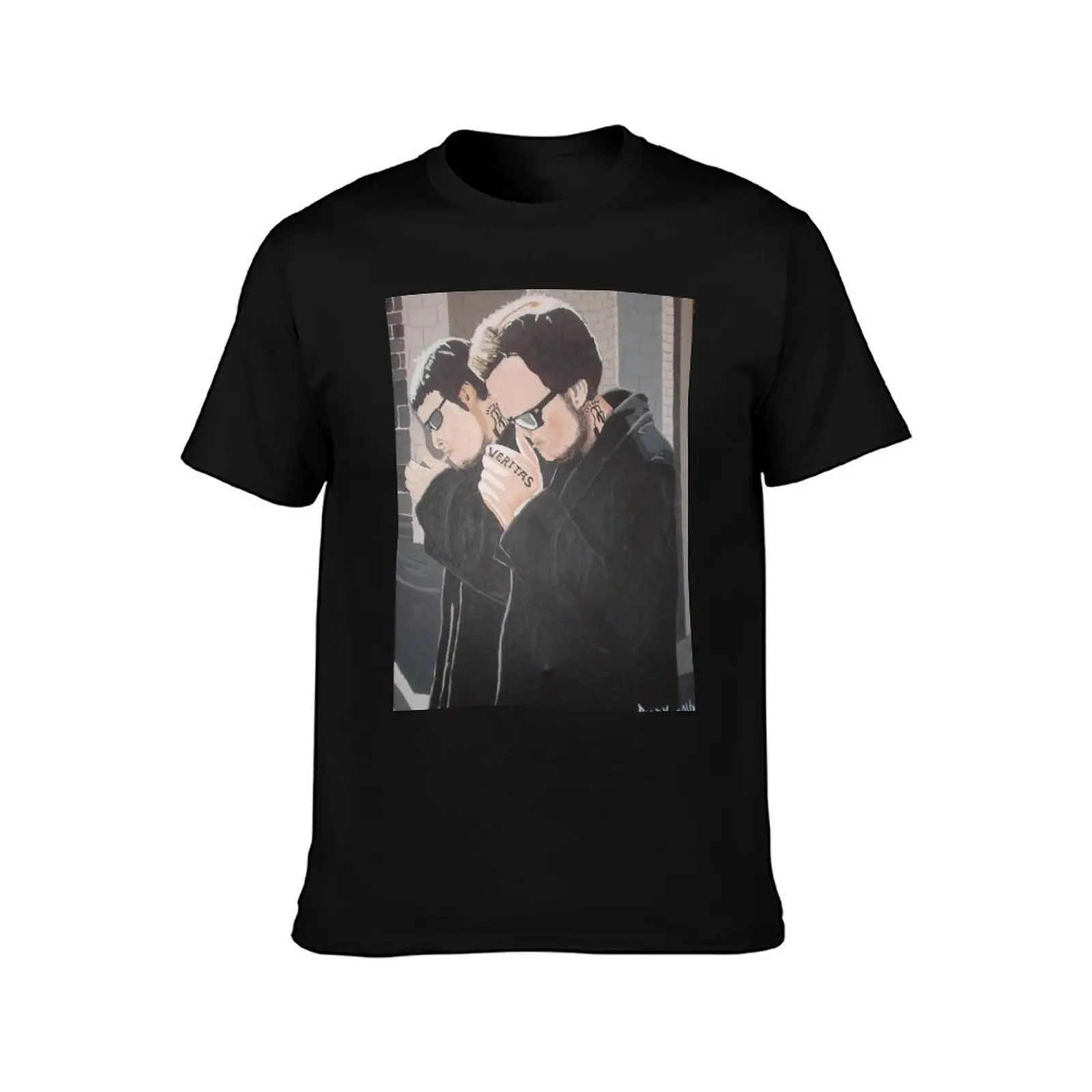 Boondock Saints T-Shirt, Summer Casual Cotton Tee, Oversized Streetwear Tops, Vintage Graphic Print, Loose Fit Short Sleeve