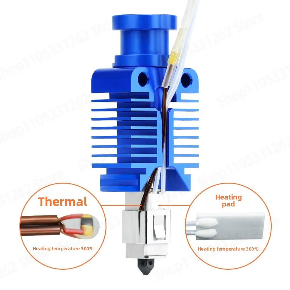 TZ-E3-2.0 All Metal Hotend Kit High Temperature Extruder Upgrade Part for Creality Ender 3 V2 CR10 for Voron 2.4 3D Printers