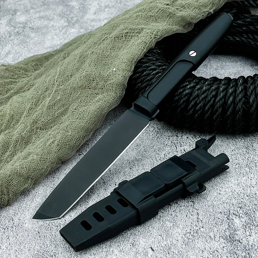 مامبا التكتيكية مستقيم السكاكين شفرة مثبتة سكين 440C الصلب ألياف النايلون مقبض EDC في الهواء الطلق الصيد بقاء أدوات التخييم