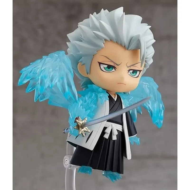 10CM Q version clay Bleach Team 10 Toshiro Hitsugaya face-changing movable figure ornament model For Children's Gifts