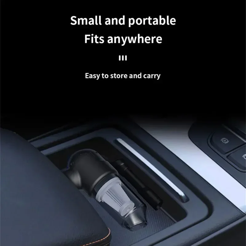 Portable Wireless Car Vacuum Cleaner USB Rechargeable Mini Handheld Car Hoover Powerful Cleaning Machine for Home Office