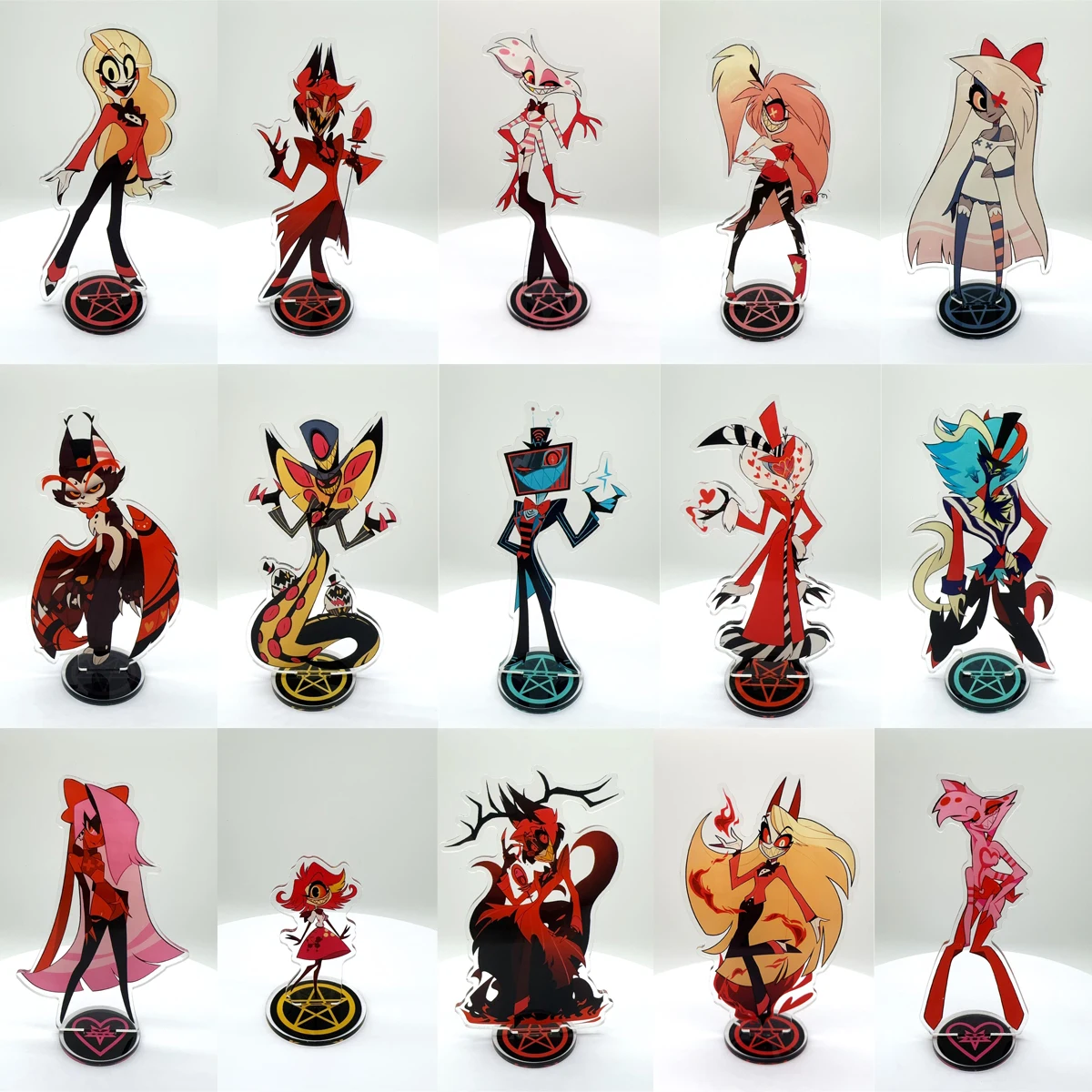 

Hazbin Hotel Anime Figure Acrylic Stand Model Plate 1pc Alastor Desk Decor Standing Sign Game Fans Gift Ornaments Stand Model