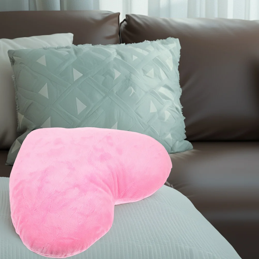 Almohada creativa con forma de corazón, decoración suave y cómoda para sofá, cojín, decoración para sofá