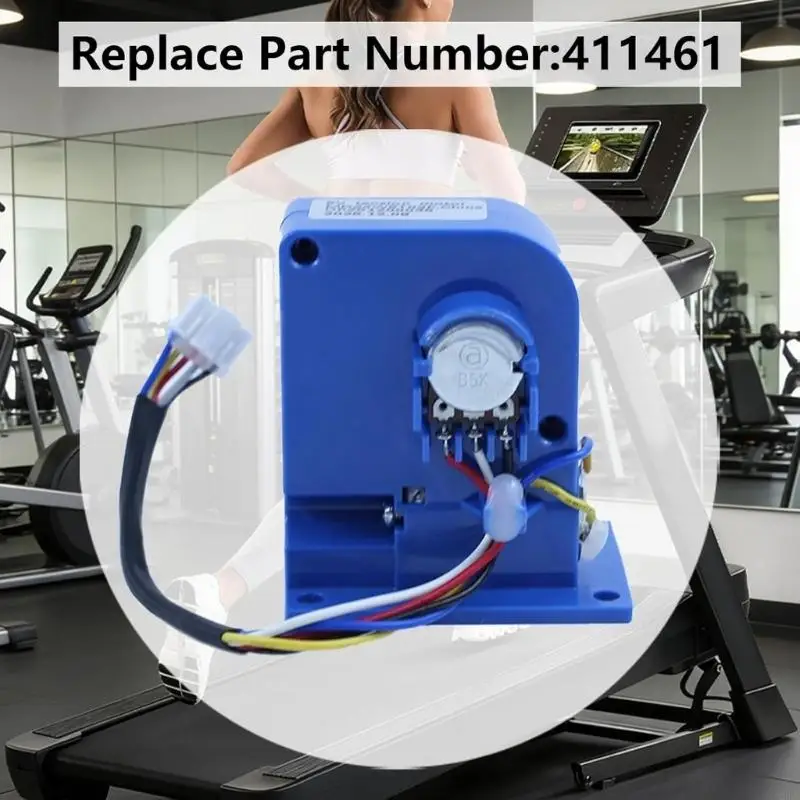 411461 Elliptical Resistance Motor 6V Brake Tensioner Replacement Part for Home Exercise Machine Repair and Maintenance
