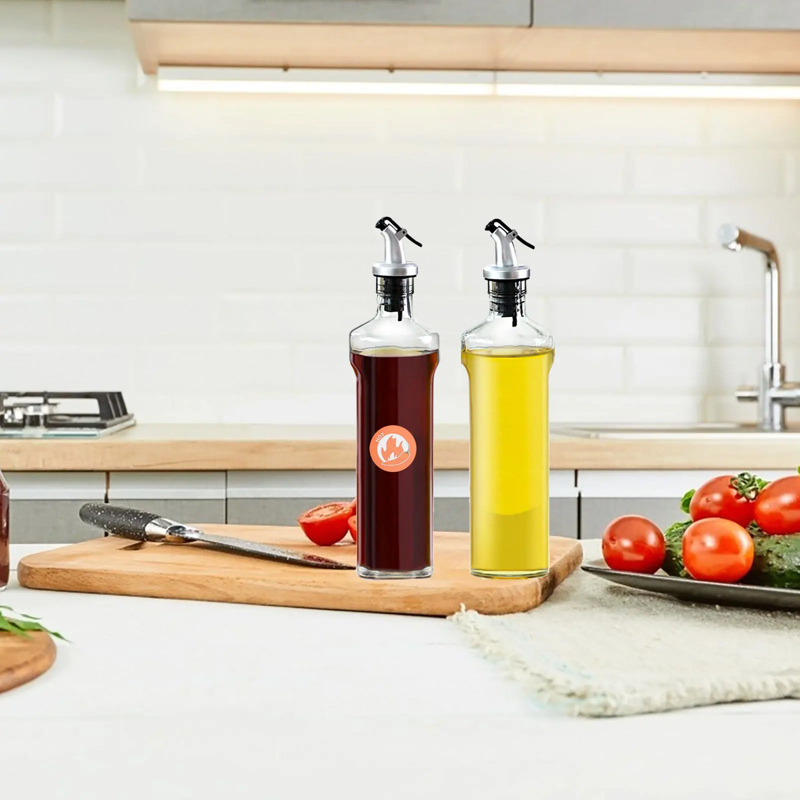 10 fogli adesivi per alimenti piccanti modello peperoncino etichette indicatrici decalcomanie di avvertimento alimentare salsa piccante segni di spezie etichetta di spezie piccanti