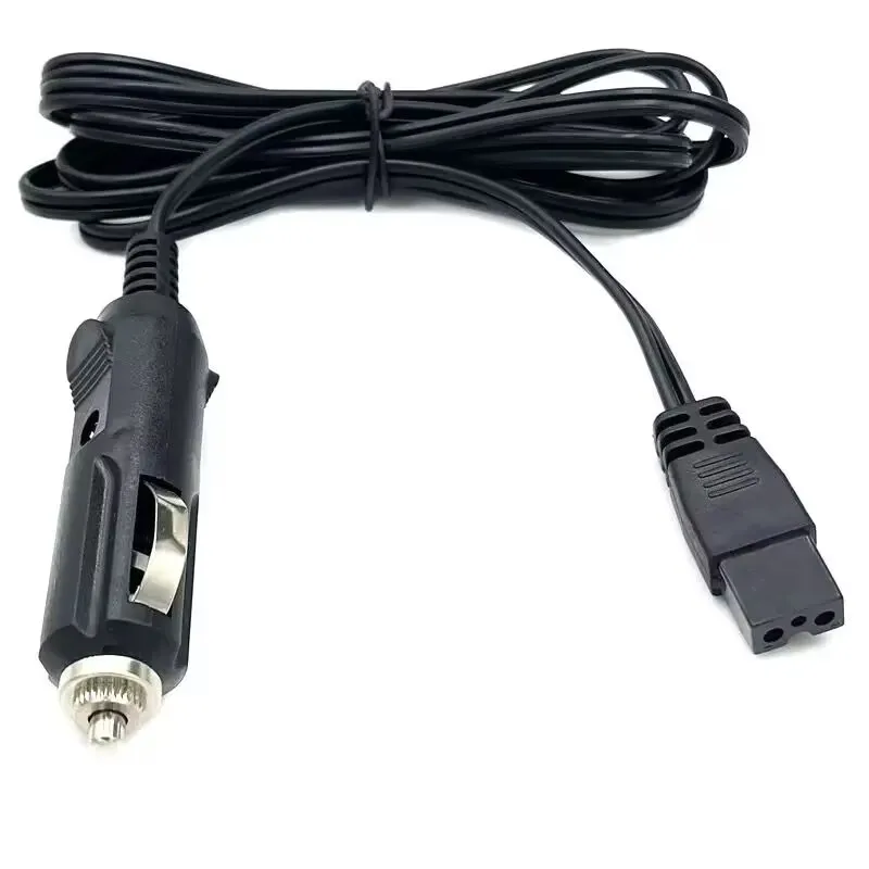 Black 1.8M 12V24VDC Copper Car refrigerator power cord Online extension cable conversion Adapter plug Electric Wire Fridge Cable