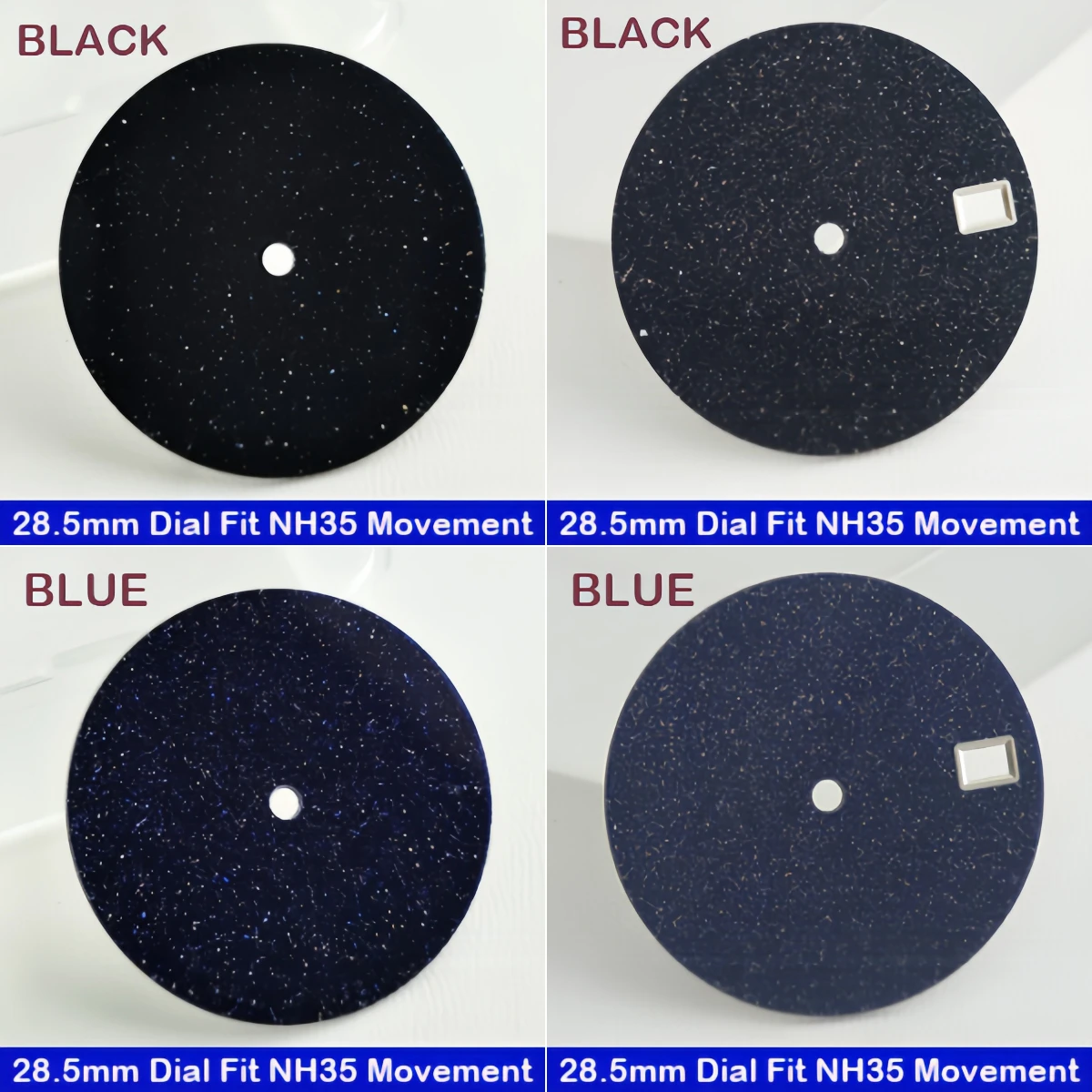NH35 28.5mm Starry Sky watch dial made of sparkling starry blue-green malachite sandstone fit NH35/36 movement men‘s watch part