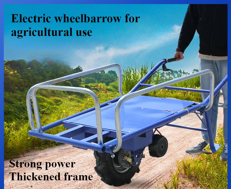Agrltural two-wheeled three-wheeled trolley orchard warehouse transportation vehicle
