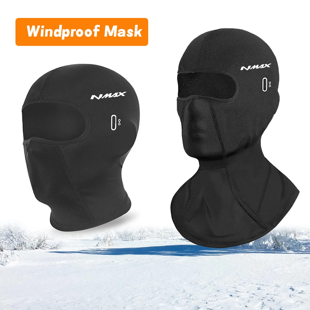 For Yamaha Nmax 125 155 Nmax125 Nmax155 Cycling Warm Winter Balaclava Full Face Mask Helmet Cap Scooter Accessories