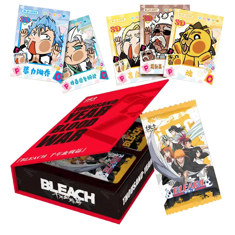 

Japanese Anime Bleach Character Rare Collection Cards Booster Box Toys TCG Cartas Game TCG Hobbies Kids Birthday Christmas Gifts