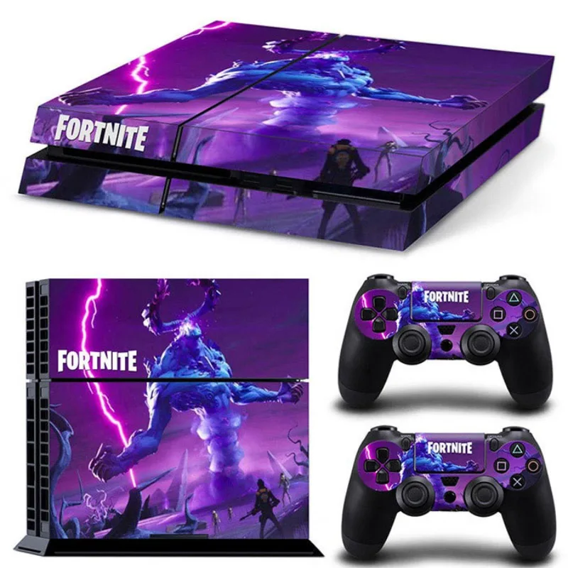 Hot New Fortnites Ps4 Game Stickers Play Console Decals Fortress Night Controller Gamepad Protective Film Cool Colorful Stickers