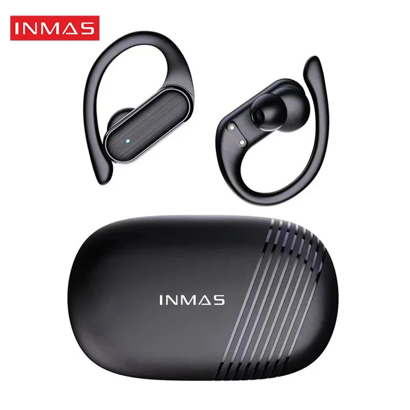 

INMAS A520 Wireless Bluetooth Headset HD Call HIFI Stereo Ear Hook Headphone Touch Sport Running Waterproof Portable Earphone