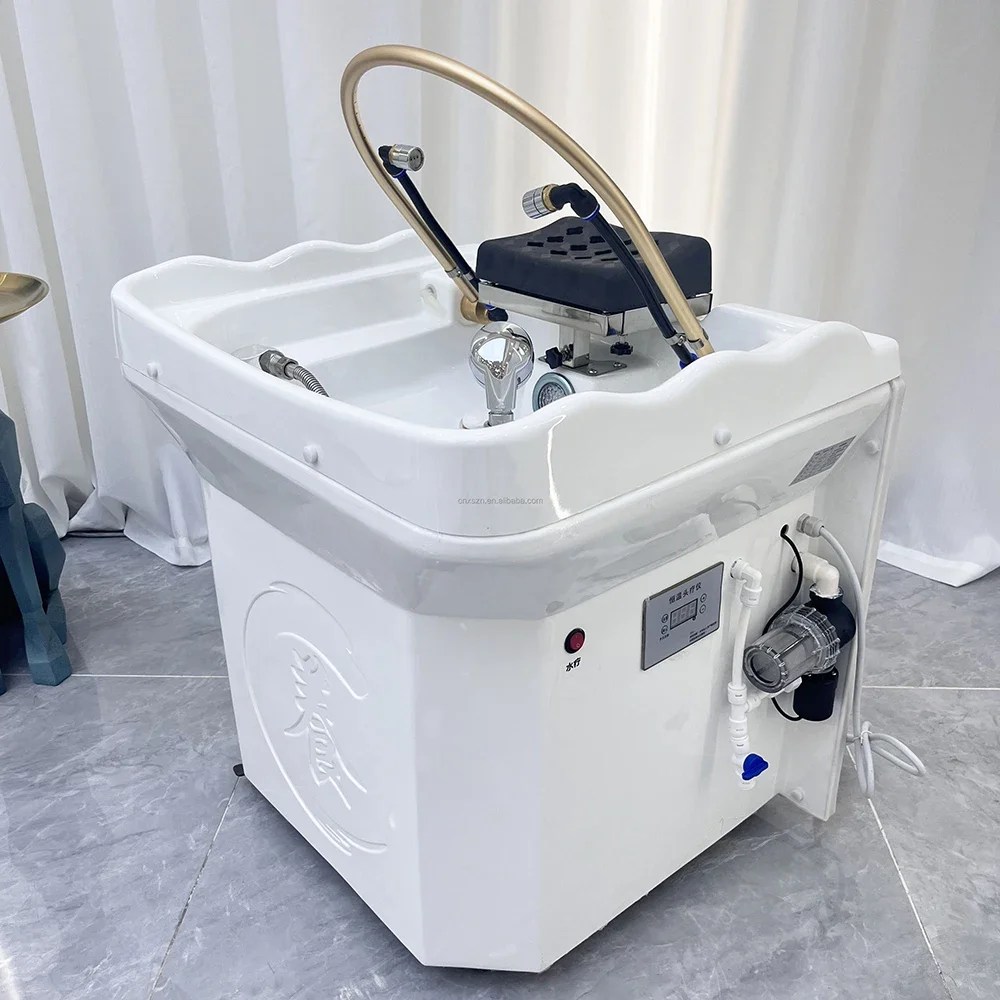 

XinSheng Convenient Non Connecting Water Pipe With Water Storage Tank Head SPA Water Circulation Shampoo Basin Hair Wash Salon