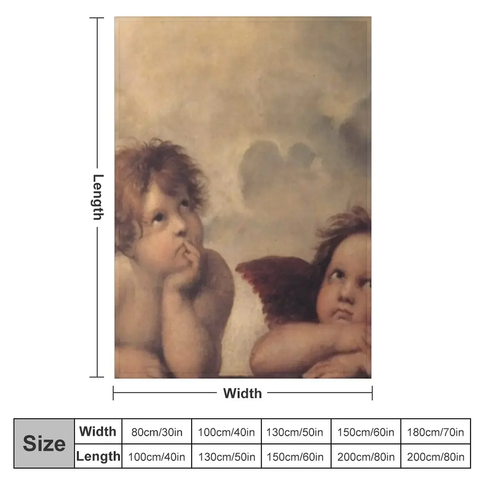 New THE SISTINE MADONNA (detail) - RAPHAEL Throw Blanket Loose Flannels Blankets