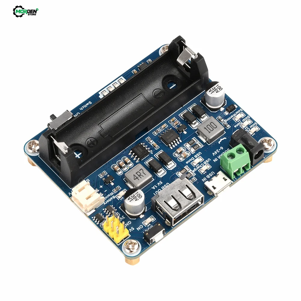 Waveshare Solar Power Management Module for 6V-24V Solar Panel Support MPPT USB Connection Battery Charger Power Supply