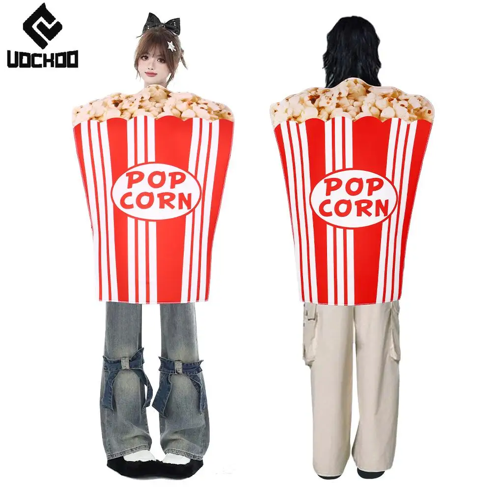 Halloween Food Cosplay Costume Performance Coke Burger Hot Dog Child School Activity Outfit Carnival Party Tops 3D Printing Wear view 3