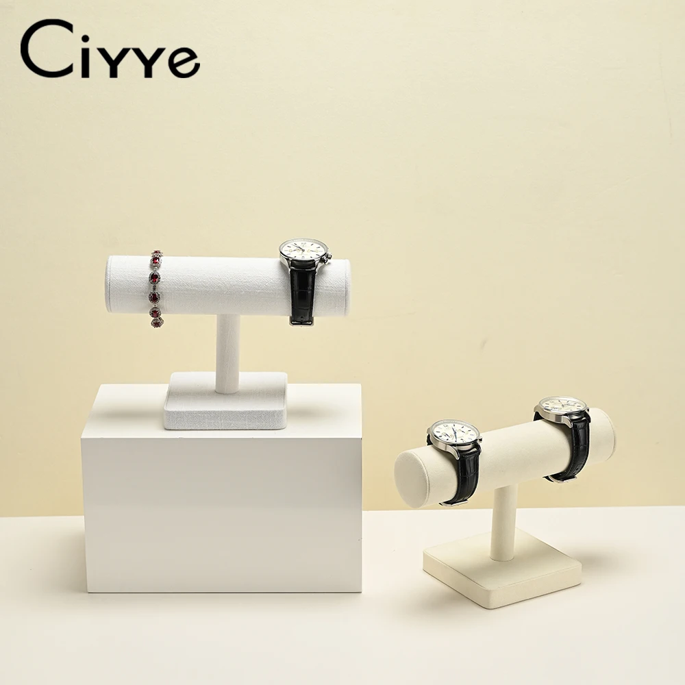 

Ciyye T-Shaped Round Tube Watch Organizer Watch Storage Display Bracelet Stand Jewelry Display Stand Home Jewelry Display Prop