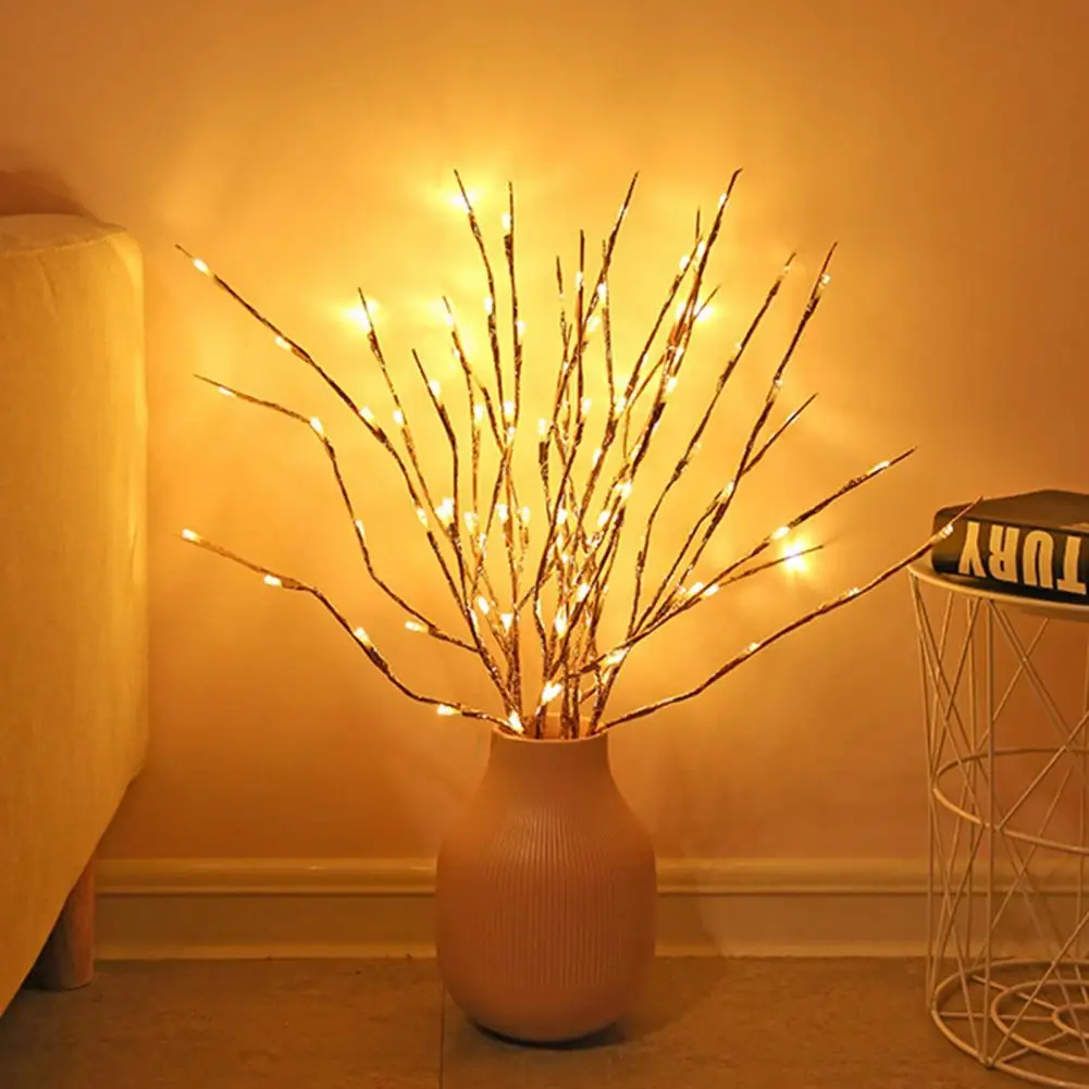 Willow Branch Lamp Battery Operated Artificial Plant Lighted Branch Night Light Desktop Decoration