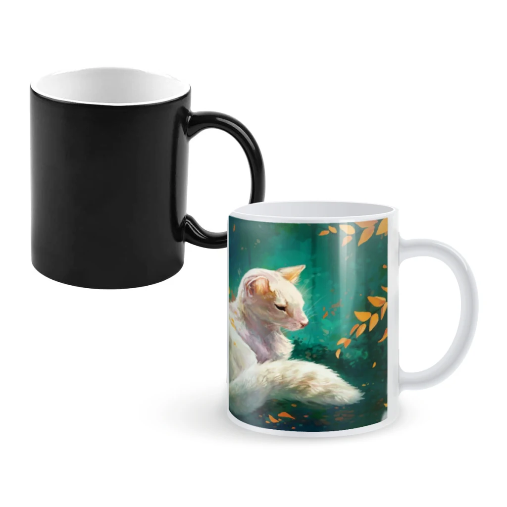 

Old LadyCoffee Mugs And Mug Creative Color Change Tea Cup Ceramic Milk Cups Novelty Gifts