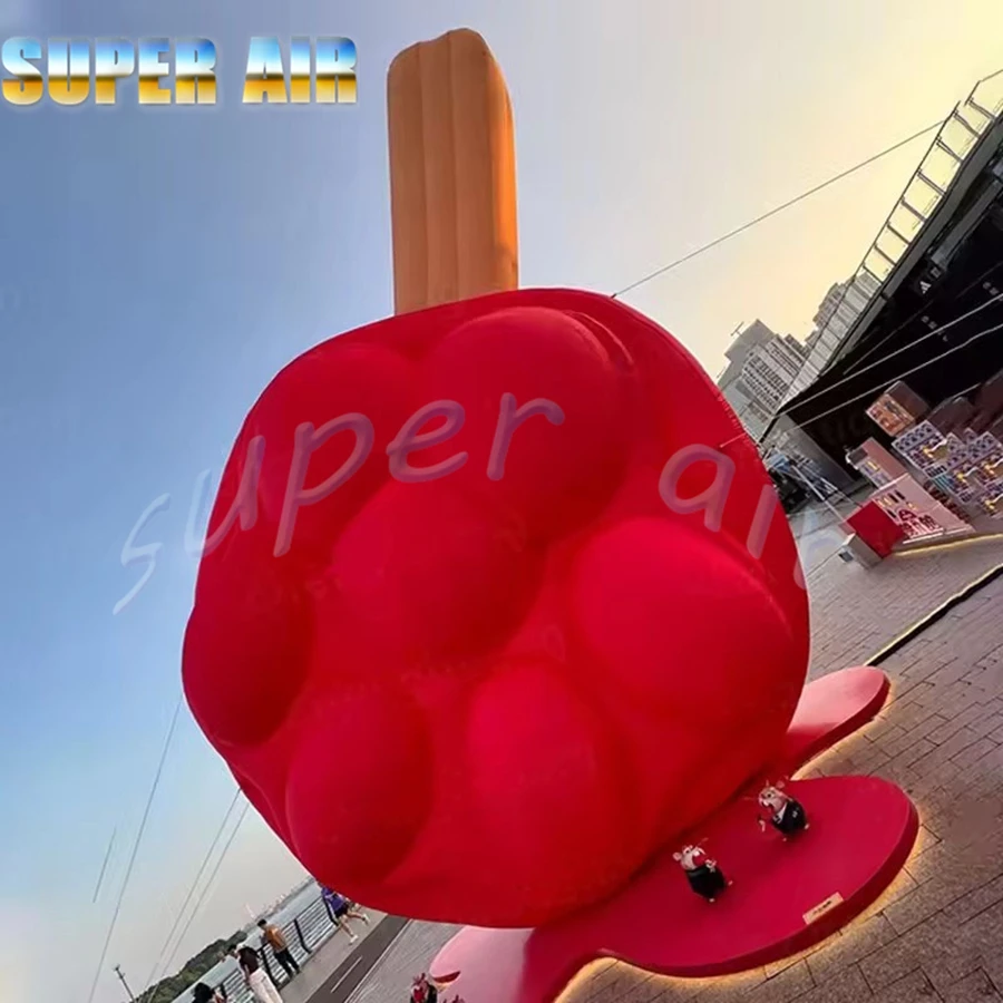 Gelato gonfiabile con zampa di gatto, decorazione gigante per eventi all'aperto e oggetti di scena promozionali