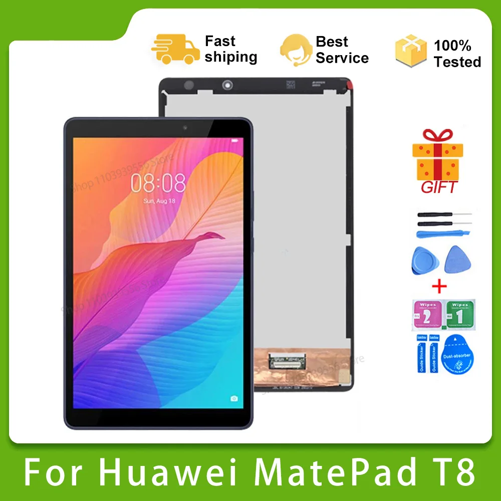 

Original For Huawei MatePad T8 C3 8.0 KOB2-W09 KOB2-L09 BZD-AL00 LCD Display Touch Screen Digitizer Assembly Tested