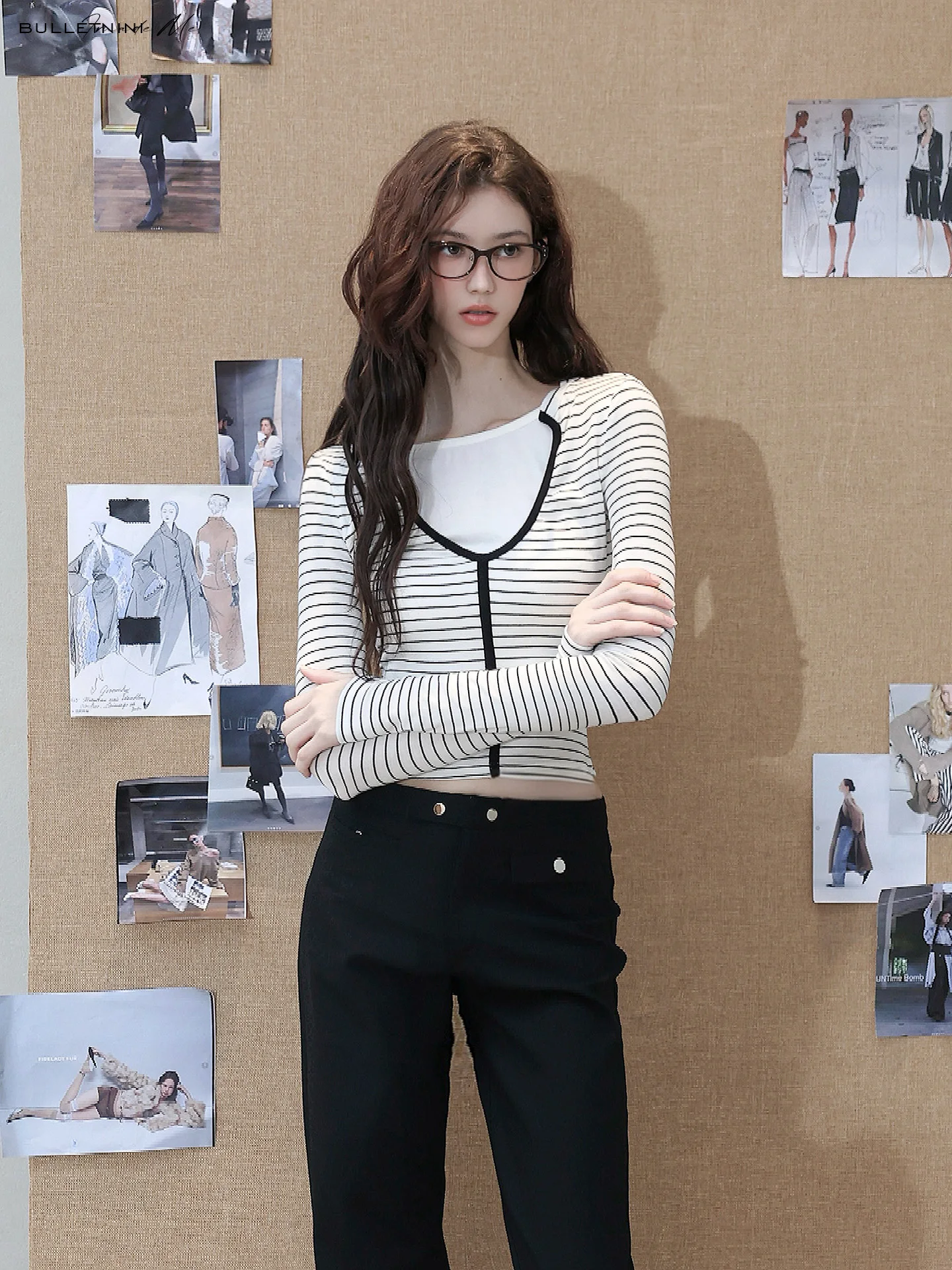 

Женский шерстяной лонгслив Bulletnini High nce Sensation Micro Permeation V-ne с эффектом похудения