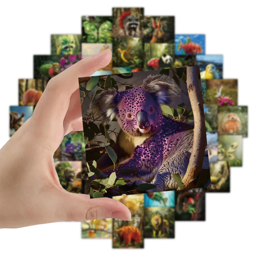 

10/50PCS Bizarre Style Realistic Animals Graffiti Stickers Funny Animal Cartoon Decal Luggage Phone Guitar Cup Suitase Kid Toys