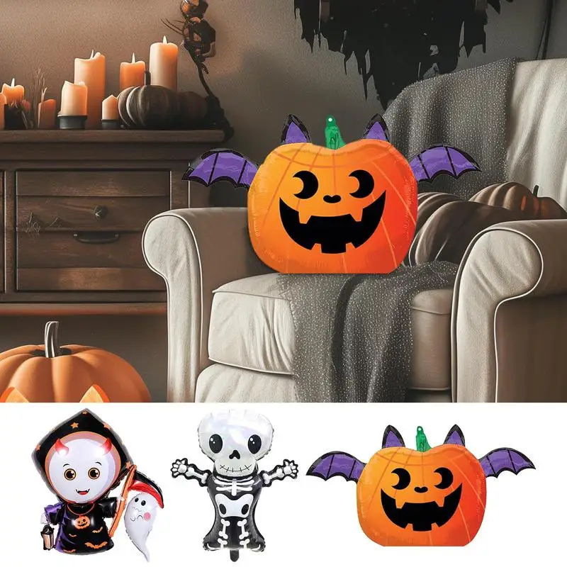 

Halloween Balloon Ghost Pumpkin Bats skeleton Aluminum Foil Balloons Kids gifts Party Scary Decoration Supplies