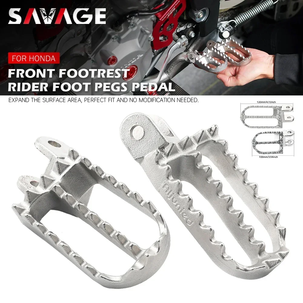 

Front Footrest Foot Peg Extension For HONDA XR400R CR85R CR80R Motorcycle Rider Footpeg Foot Rest Pedal XR 400 R CR 80 85 R