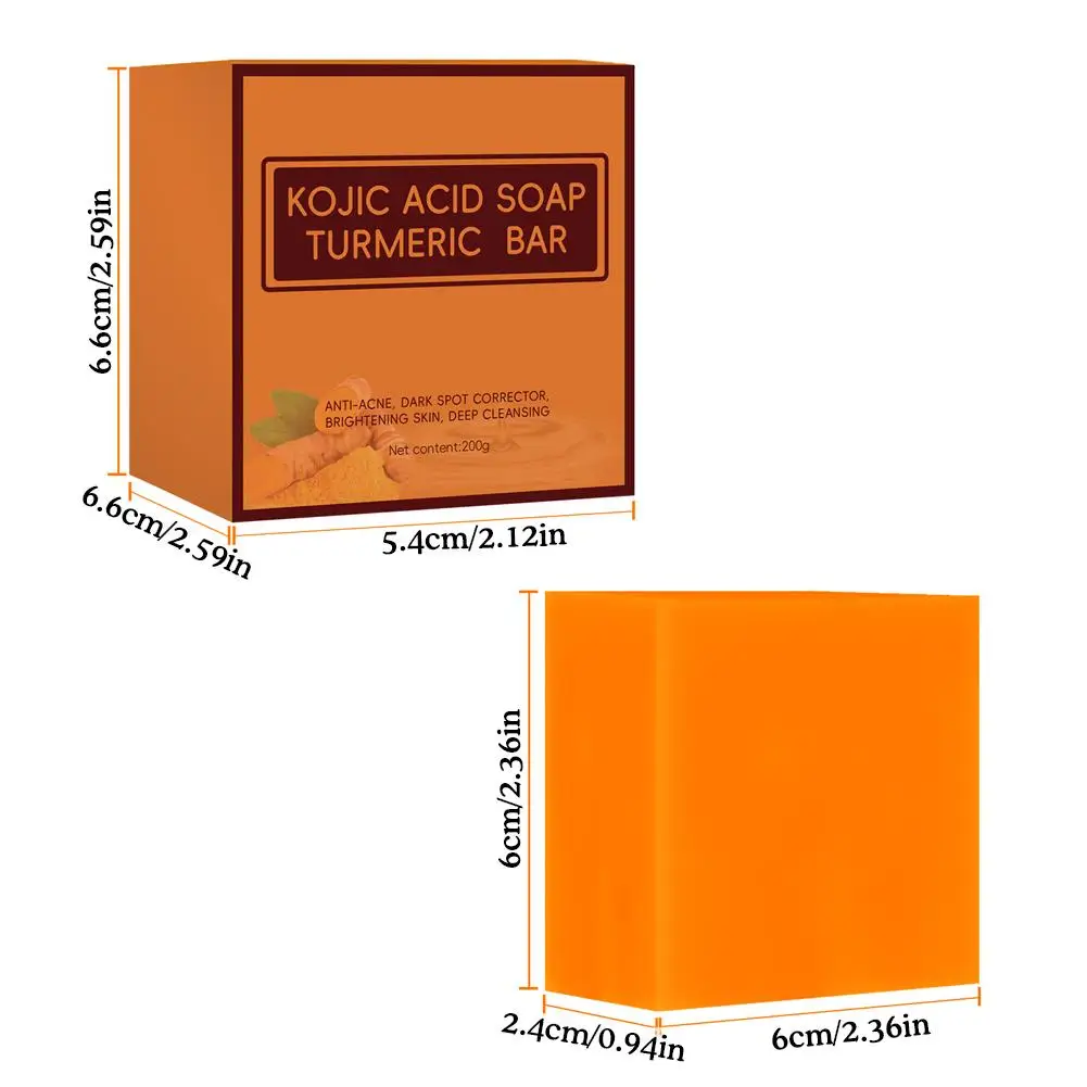 Kójic ácido Facial limpeza sabão Kit, poros, sujeira, acne, cravo, Anti-Acne, remover, controle de óleo profundo, clareamento da pele, 100g