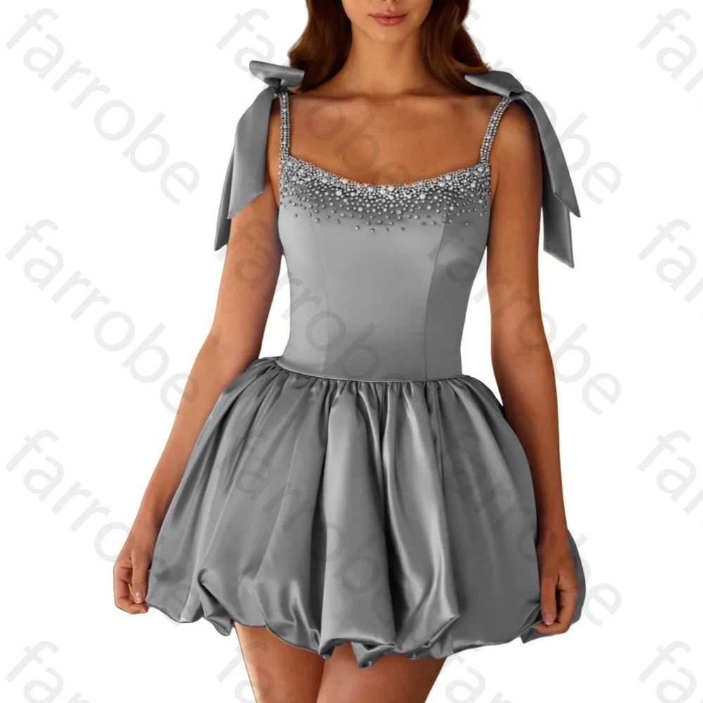 

Customized Elegant Backless Homecoming Dresses Sexy Satin A-Line Cocktail Dress Exquisite High Quality Prom Party Gown for Women