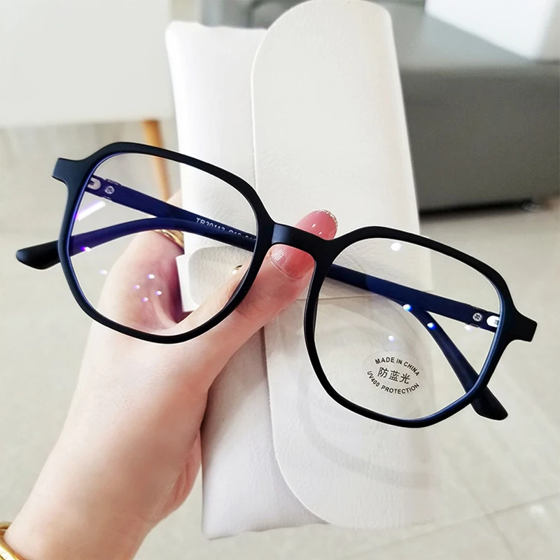 

New Transparent Anti Blue Light Myopia Glasses Women's New Trend Near Sight Eyeglasses Men Women Prescription Glasses 0 To -4.0