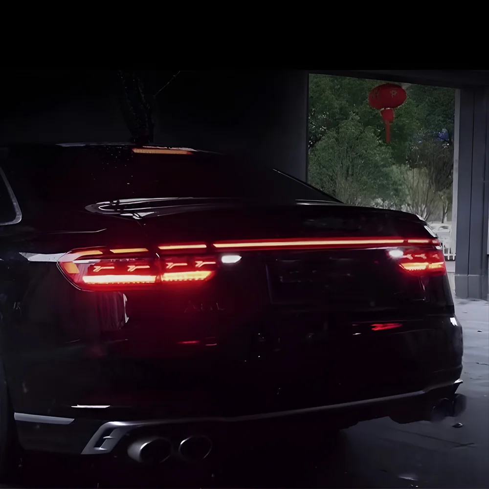 

Car Taillights Assembly for Audi A8 2018-2022 Led Auto Back Lamps Upgrade Startup Effect Dynamic through Taillights Accessories