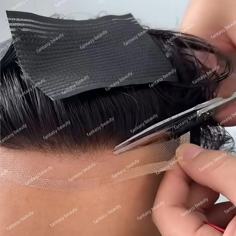 باروكات رجالية مريحة طبيعية غير مرئية خط شعر طبيعي 100% شعر بشري أوروبي قابل للتنفس Q6 دانتيل سويسري وقاعدة PU شعر مستعار للرجال #1