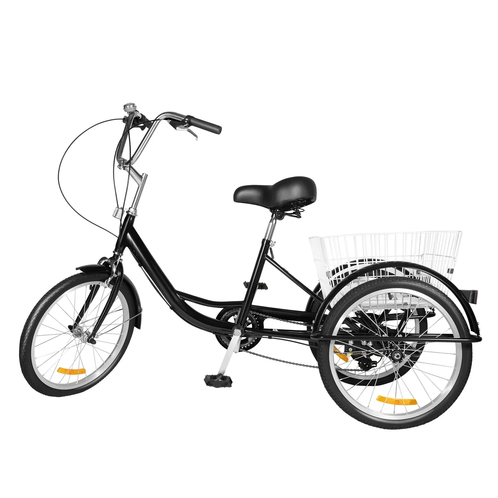 Adult Tricycle with 8-Speed Transmission | Black Modern 3-Wheel Bike for Outdoor Shopping | Max Load 110kg, Adjustable Seat - AliExpress 18 Adult Tricycle with 8-Speed Transmission | Black Modern 3-Wheel Bike for Outdoor Shopping | Max Load 110kg, Adjustable Seat - AliExpress 18