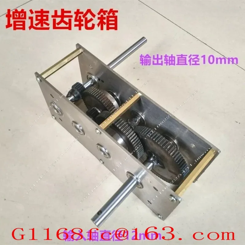DIY Hand Crank Generator Gearbox Customizable Speed Control for Wind Hydro Power Transmission Gear Set