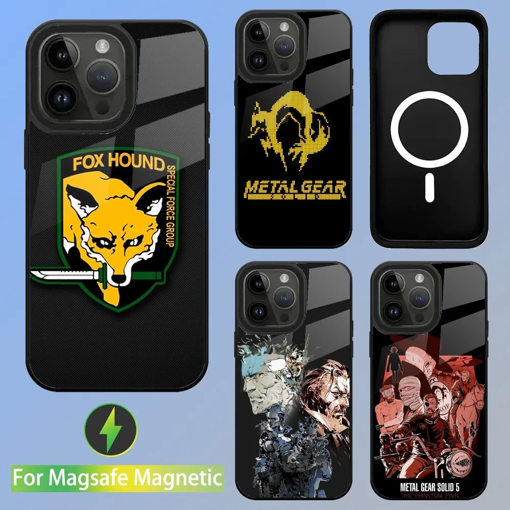 

M-Metal Gear Solid Game Phone Case For iPhone 15,14,13,12,11,Plus,Pro,Max Mini Magsafe Magnetic Wireless Charging