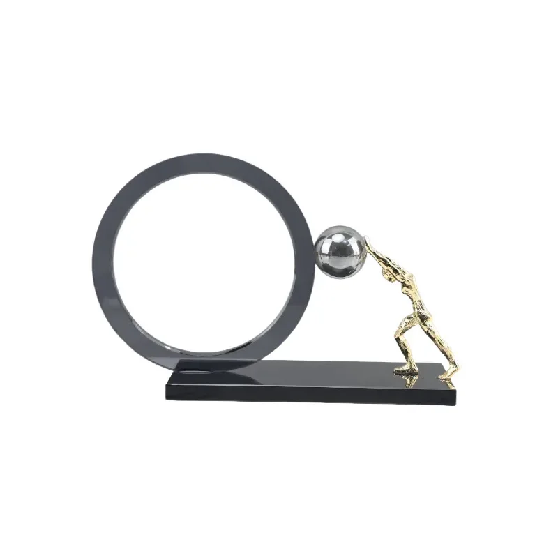 

European light luxury abstract art crystal statuette sculpture decorative ornaments, soft home decoration