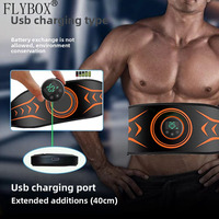 Amazon's new smart vibration pulse electric belt fat burning massage belt abdominal muscle shaping ab belt