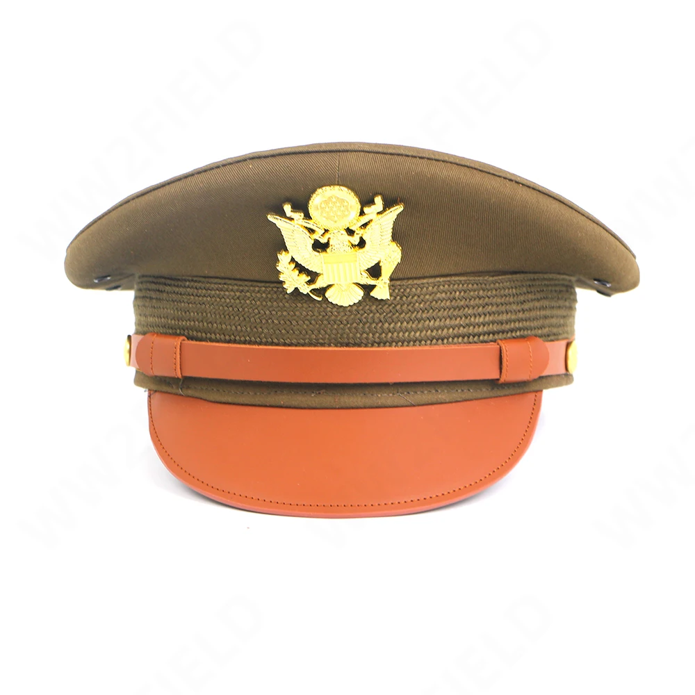 WW2 US Army Officer Visor Hat Cap