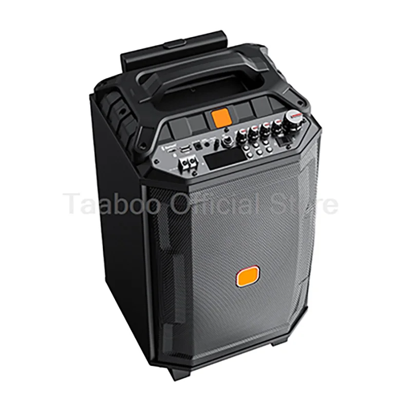 

8/12 Inch Passive Speakers 200W Bluetooth Speaker Protable Trolley Audio Loudspeaker with2MIC LED Display for DJ Karaoke Outdoor