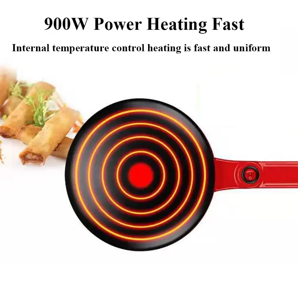 

220V Home pancake pan Non-stick Electric Crepe Pizza Maker Pancake Griddle Baking Pan Cake Machine Kitchen Cooking Tools Crepe