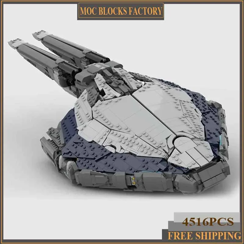 Moc Building Bricks Military Weapon Model Space Landing Craft Technology Modular Block Gifts Toys For Children DIY Sets Assembly