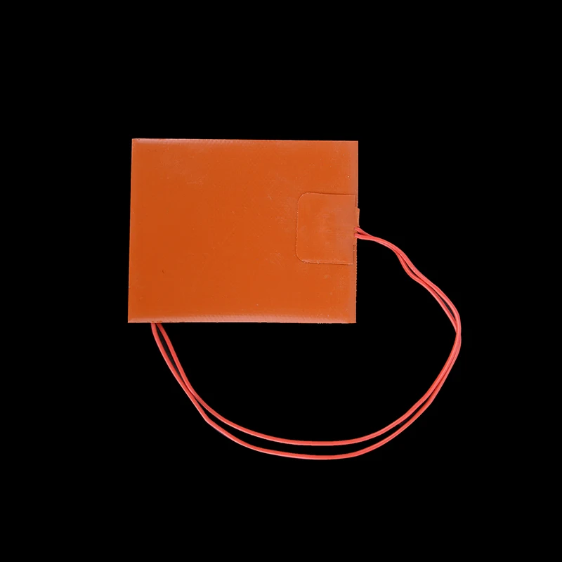 100x80 مللي متر 12 فولت 20 واط ساخنة السرير لوحة سخان سيليكون التدفئة حصيرة للطابعة ثلاثية الأبعاد #2