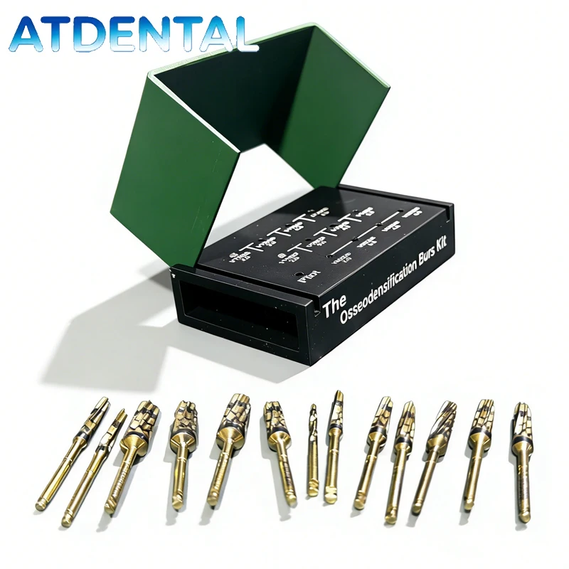 

Dental Implant Osseodensification Burs & Drivers Set - Complete Drills Kit for Maxillary Sinus Lift Surgery Tools