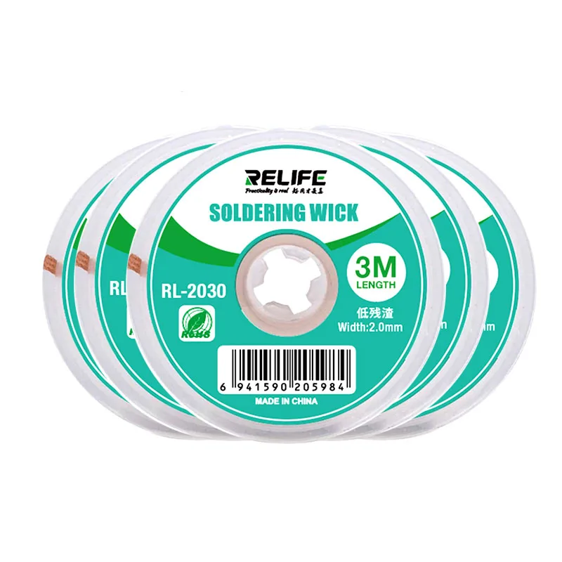 1/5/10 Buah 3M Murni Tembaga Solder Wick Kawat Las Tin Suction Desoldering Braid Solder Paste Menghapus Bersih BGA PCB Perbaikan Alat