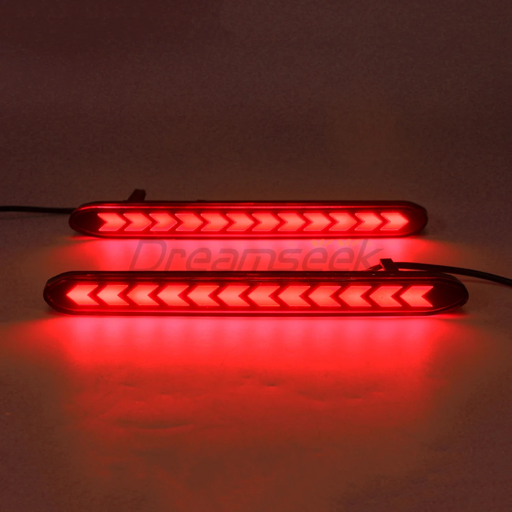 Red LED Bumper Reflector Tail Light For Honda Odyssey CR-V Element Accord Euro CL7 Acura TSX CL9 2004-2008 Brake Driving Lamp