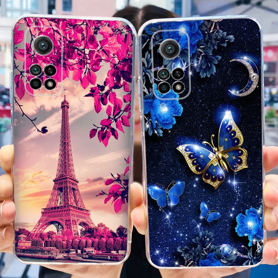 For Xiaomi Mi 10T 5G Case Luxury Painted Cover Clear Silicone Protective Shell For Xiaomi Mi 10T Pro Mi10T Phone Cases Soft Bags