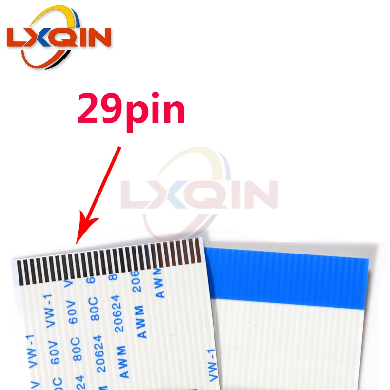 LXQIN 100pcs 400mm print head cable 29pin for Epson xp600 tx800 print head FFC flat data cable 29p