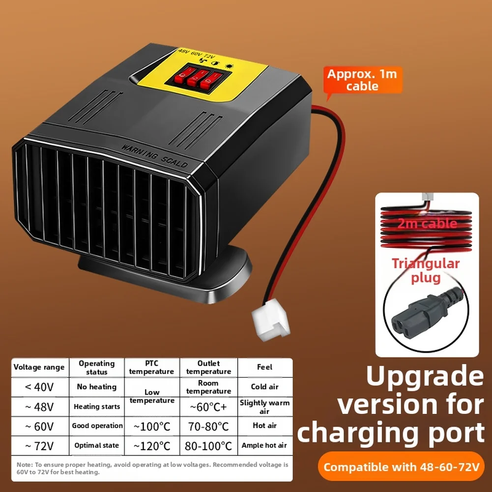 Efficient Warm Air Blower for EV Windshields with Intelligent Control and Compatibility for across Multiple Voltage Inputs